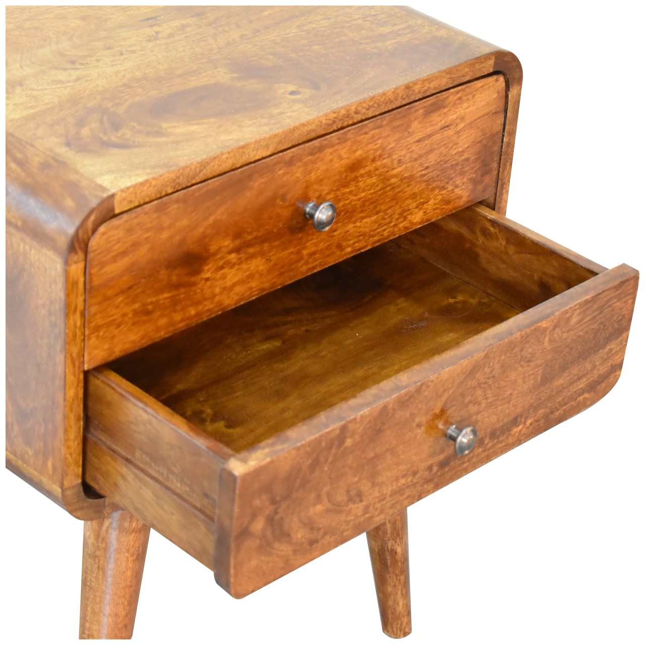 Mesa de Cabeceira Curva Castanha - Image 4