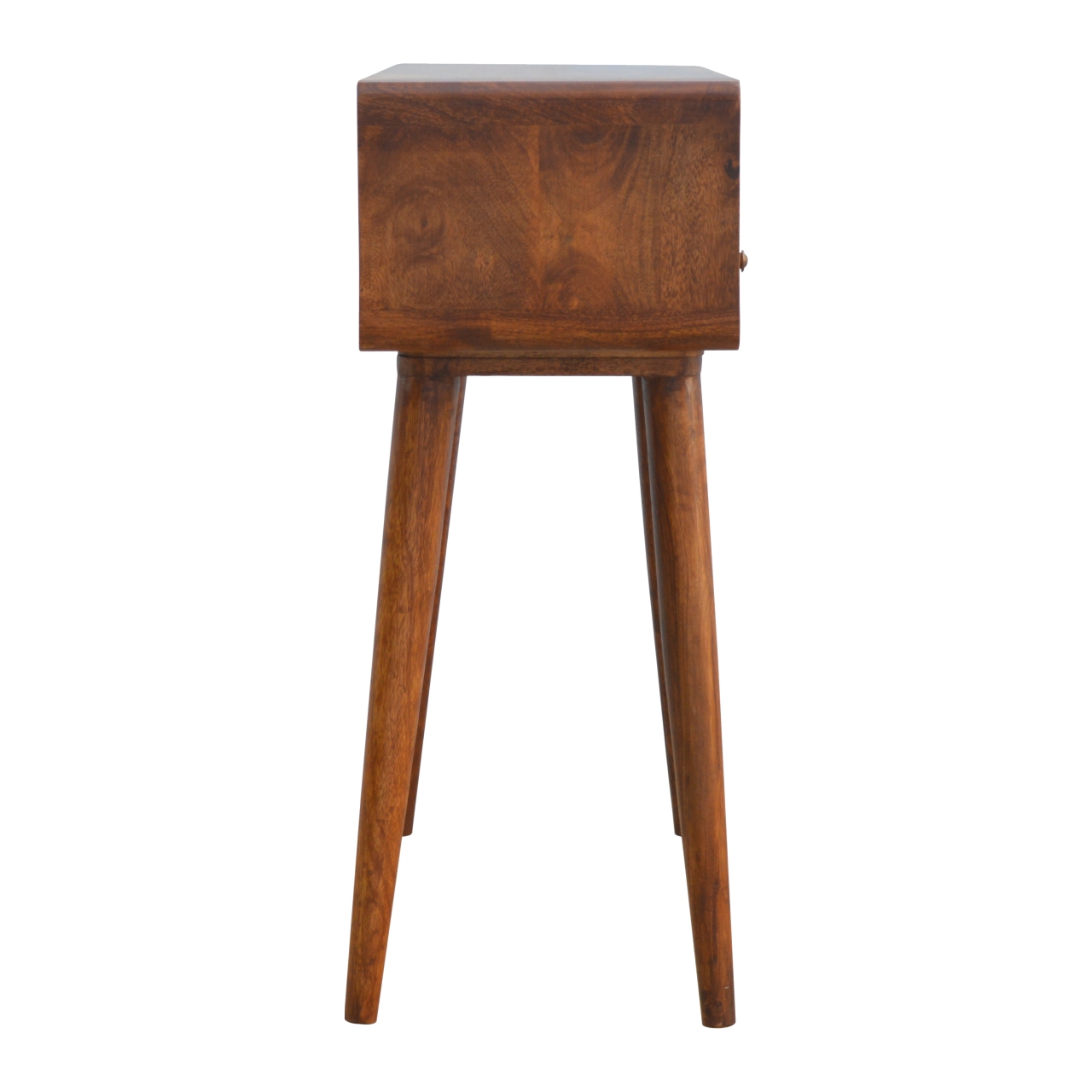 Mesa de console curva em castanho - Image 8