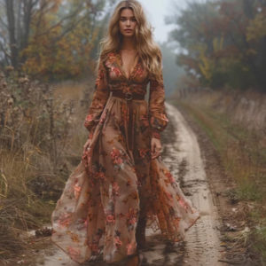 V-Neck Maxi Dress